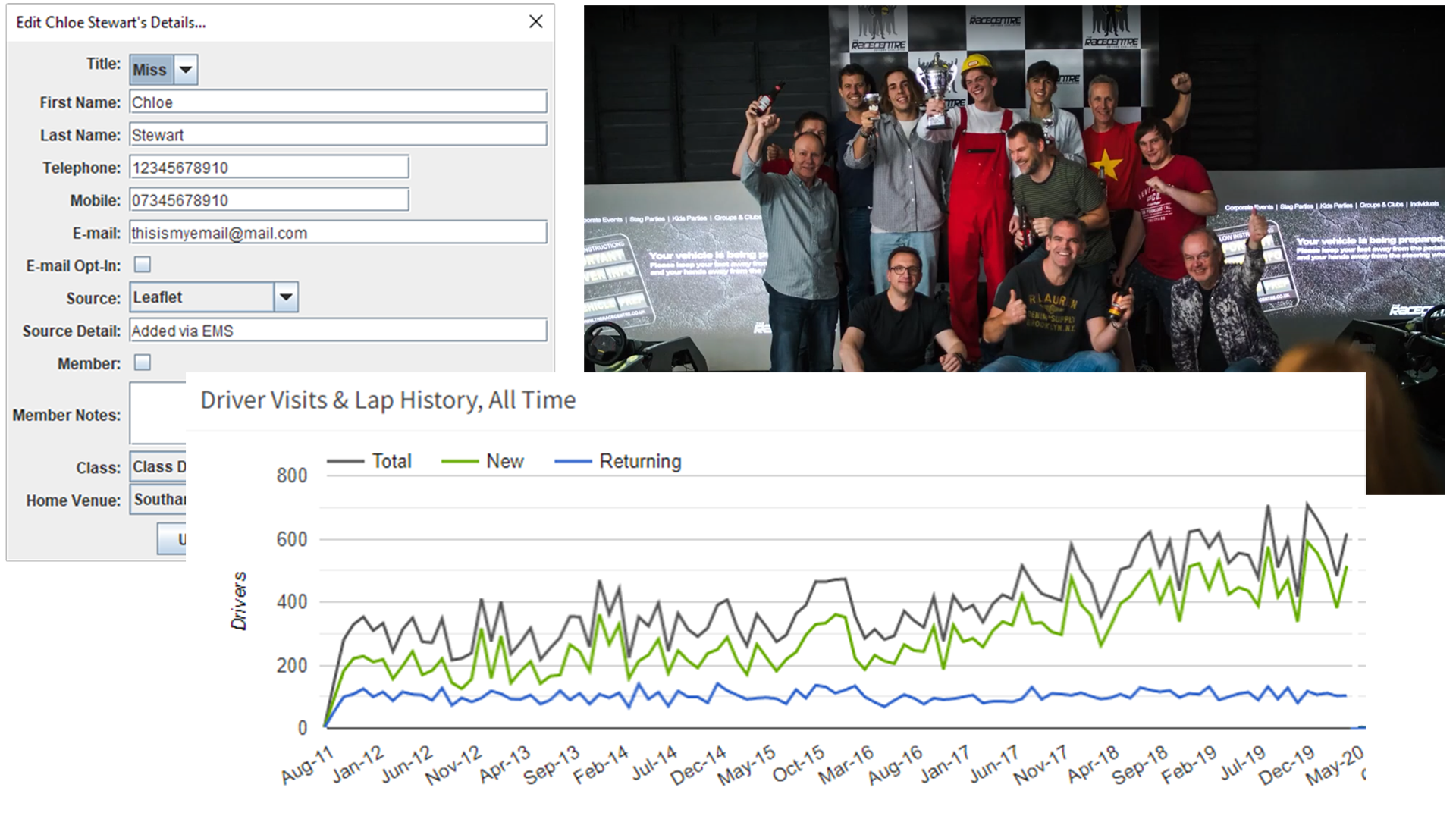 Sim Racing Control Software Venue Management System V4.0
